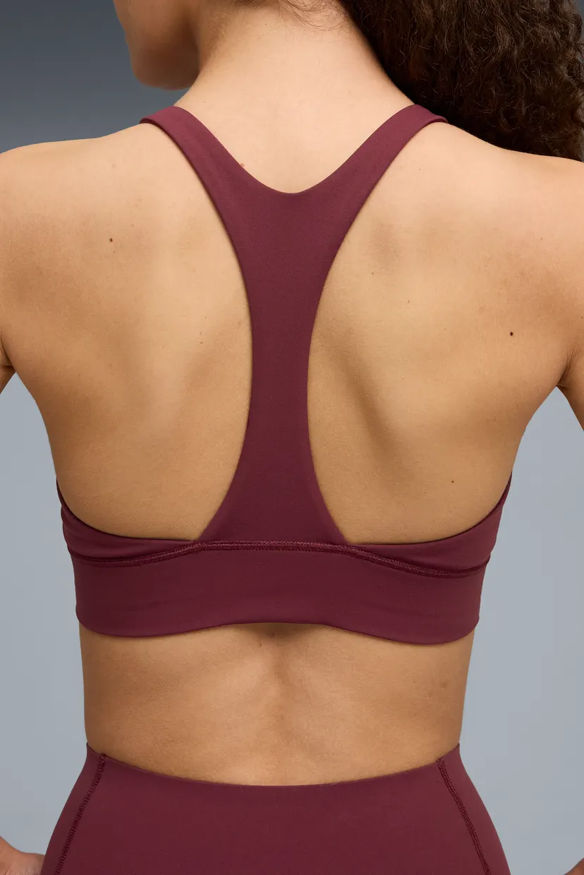 Женский бордовый топ PUMA x HYROX SHAPELUXE High Neck Bra Women 5