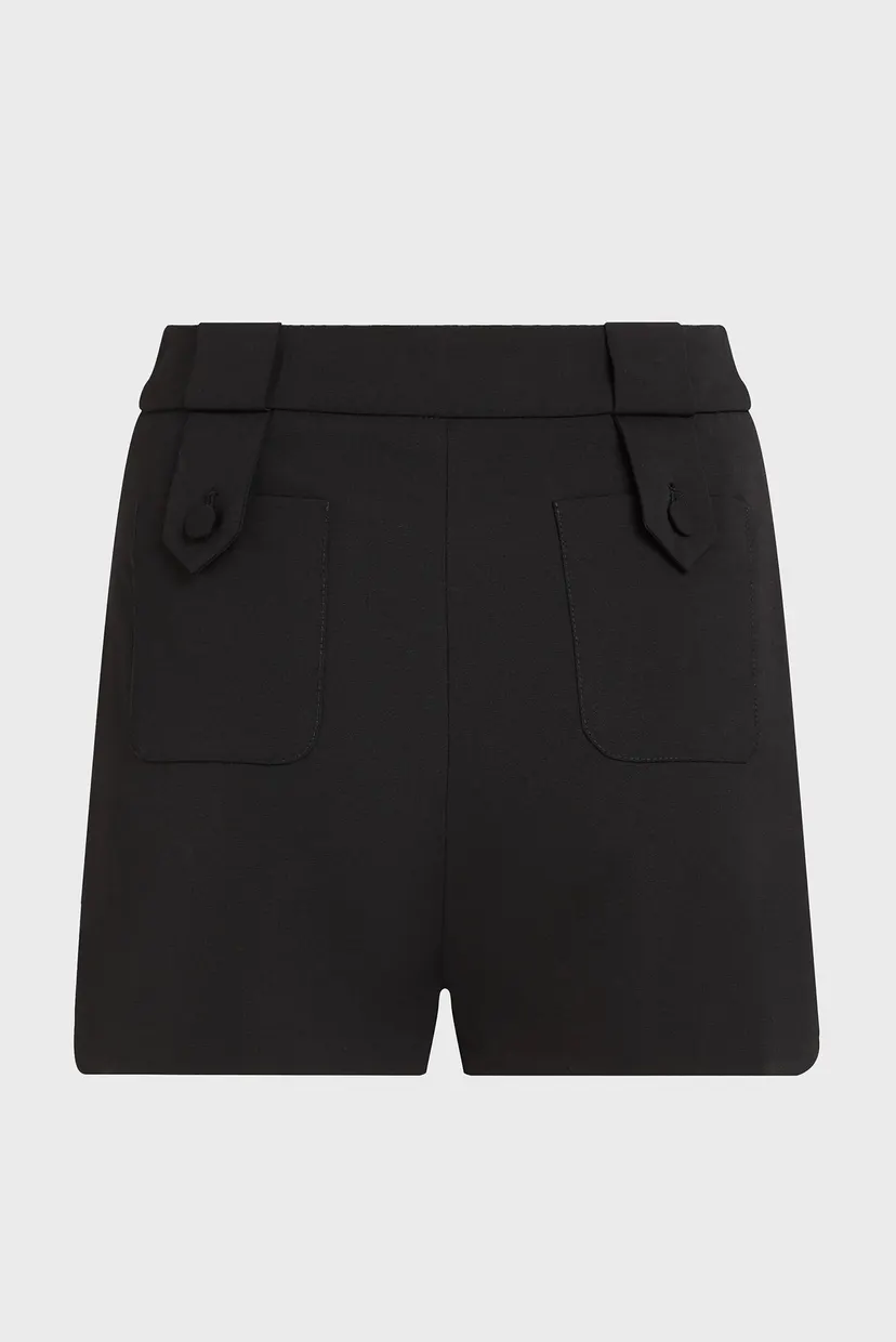 Женские черные шорты KARL STUDIO SHORTS 4