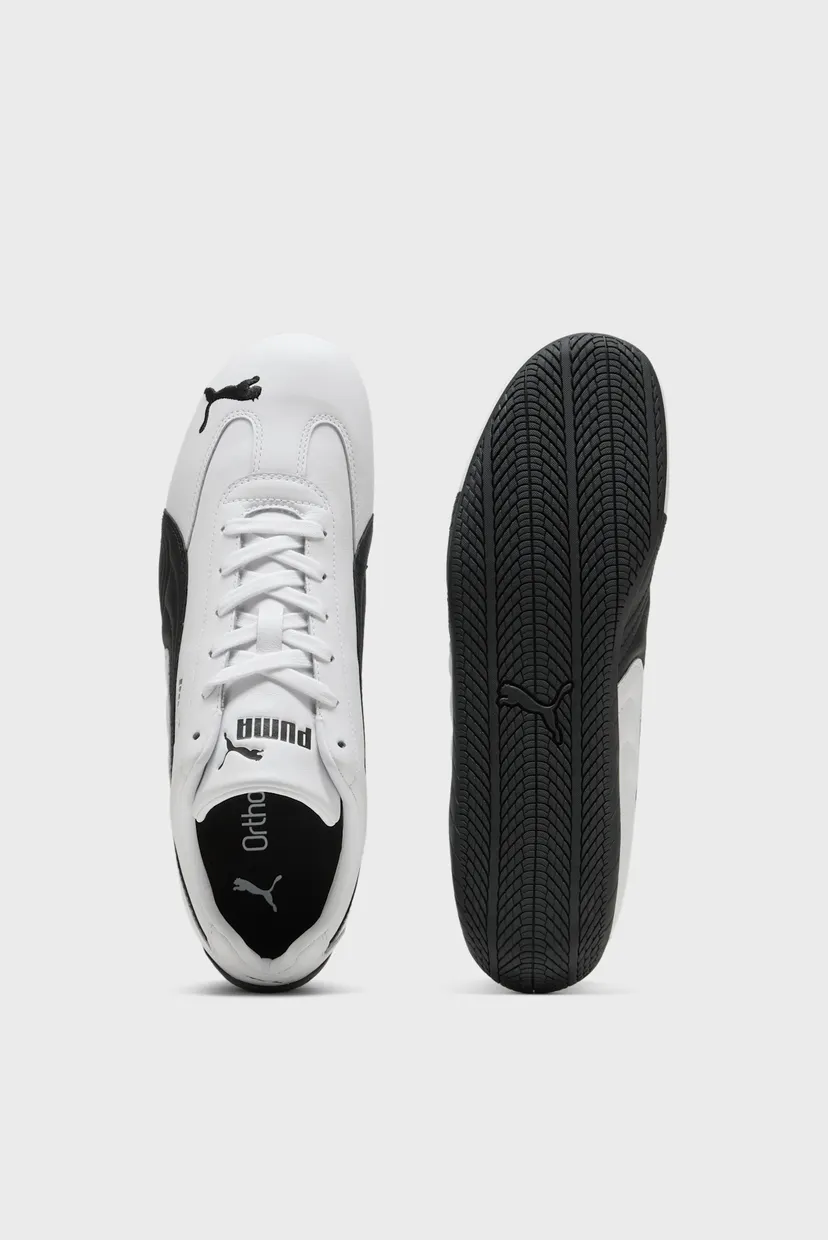 Светло-серые кожаные кроссовки Speedcat Leather Sneakers Unisex 5