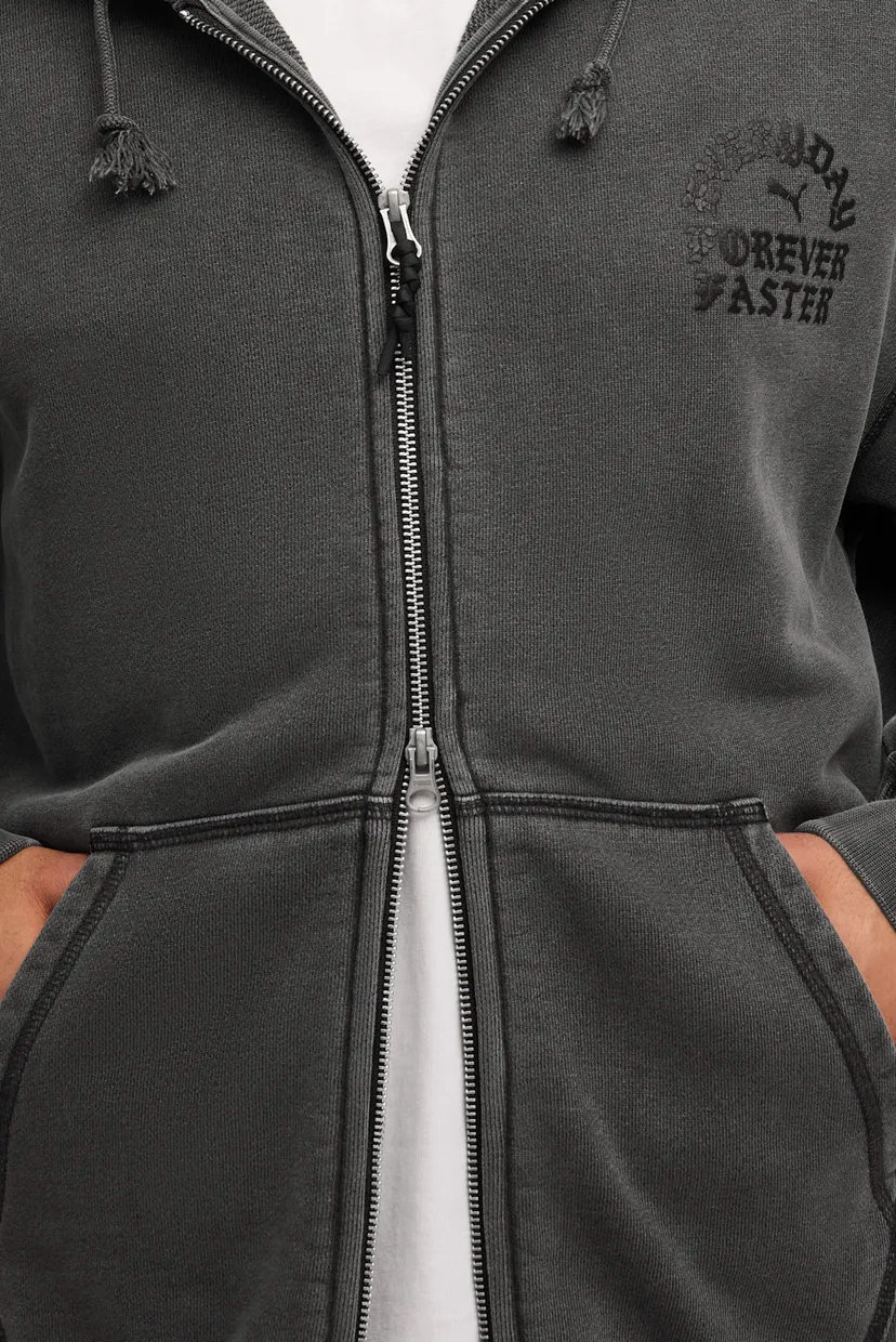 Чоловіче темно-сіре худі PUMA.NOW Full-Zip Hoodie Men 5