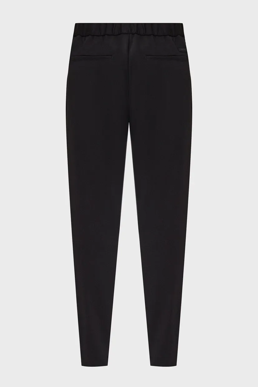 Мужские черные брюки COMFORT KNIT TAPERED PLEAT 6