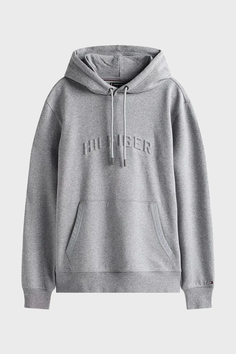 Мужское серое худи HILFIGER ARCH EMBOSSED 5