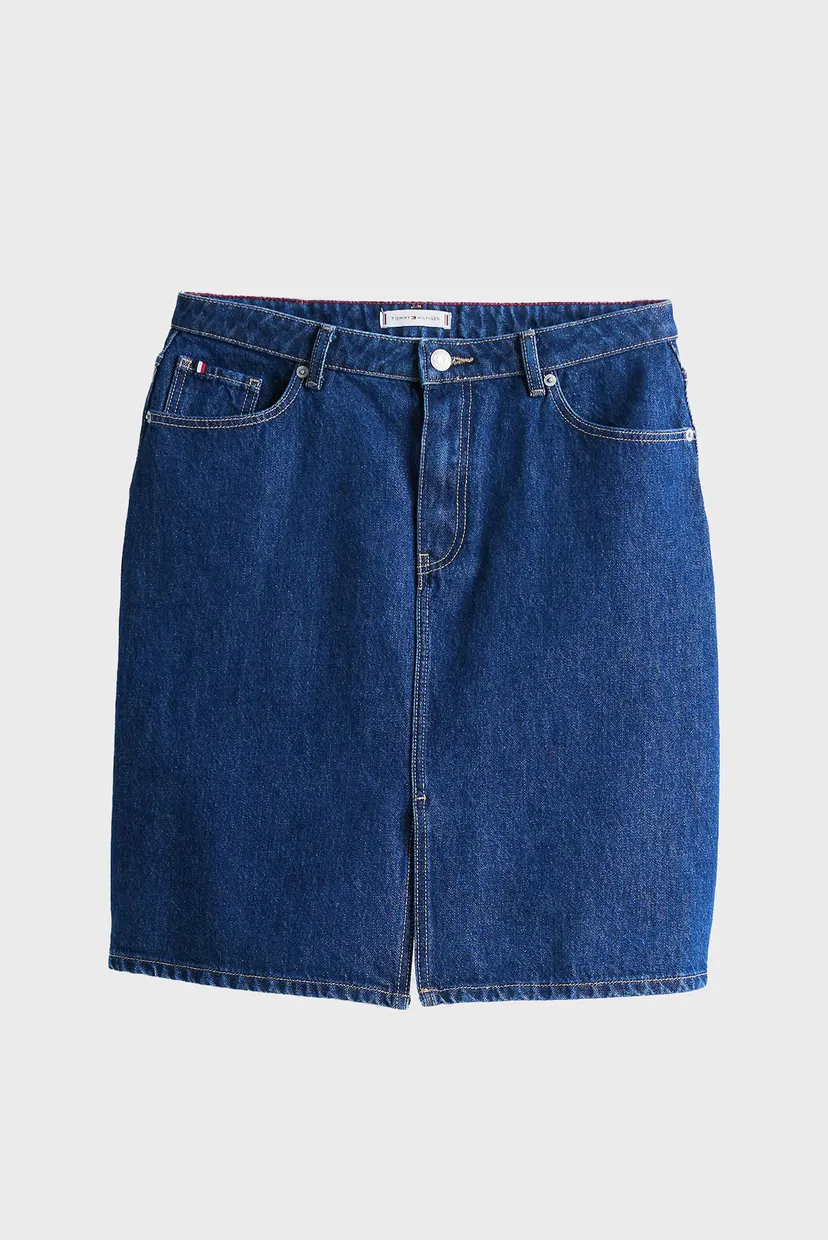 Жіноча синя джинсова спідниця DNM KNEE STRAIGHT RW ACE 5