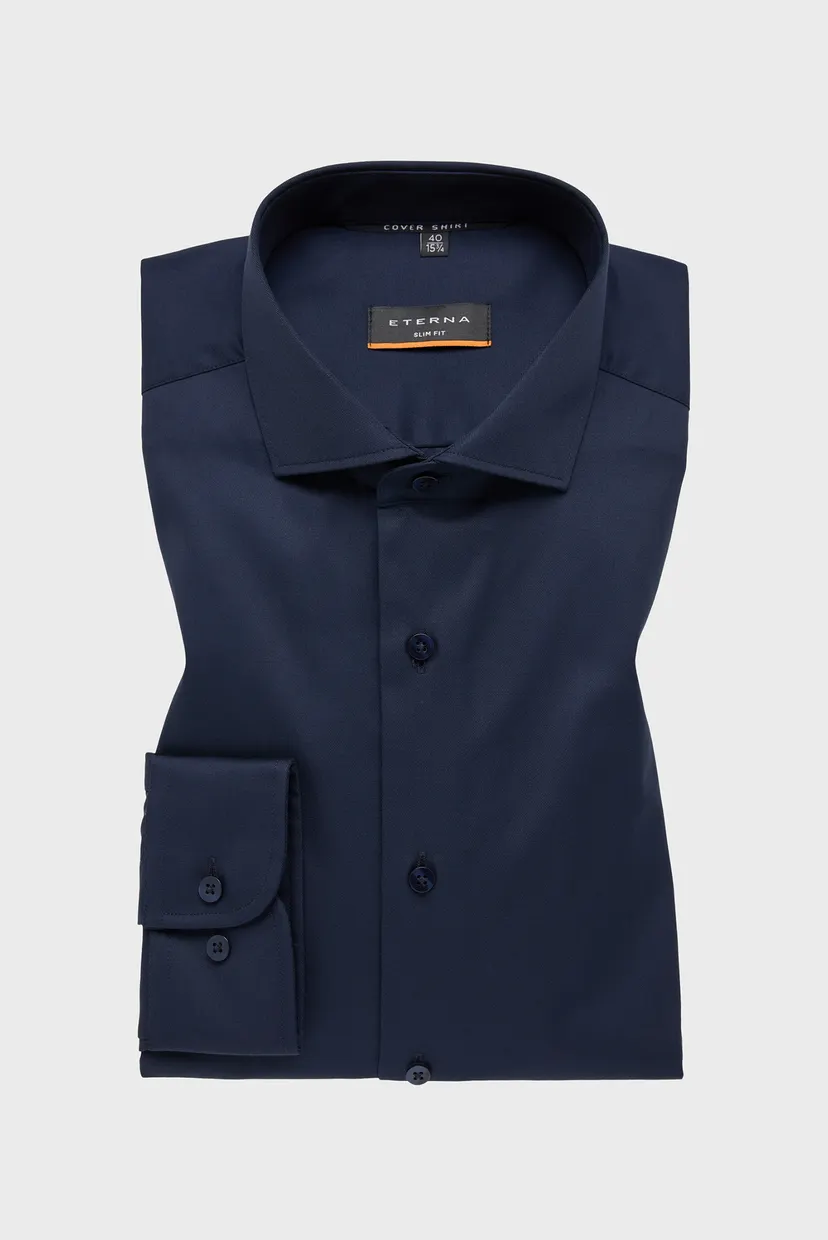Чоловіча темно-синя сорочка SLIM FIT 5