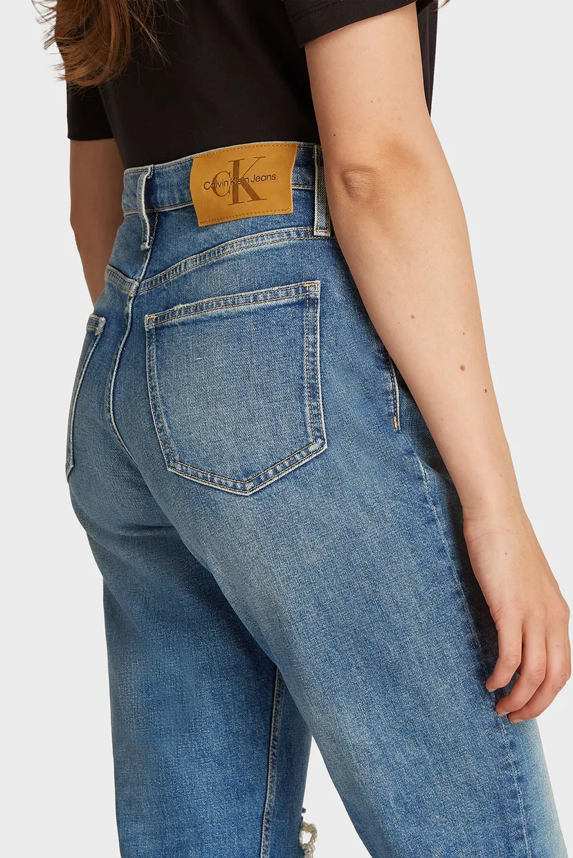 Жіночі сині джинси MOM JEAN 4