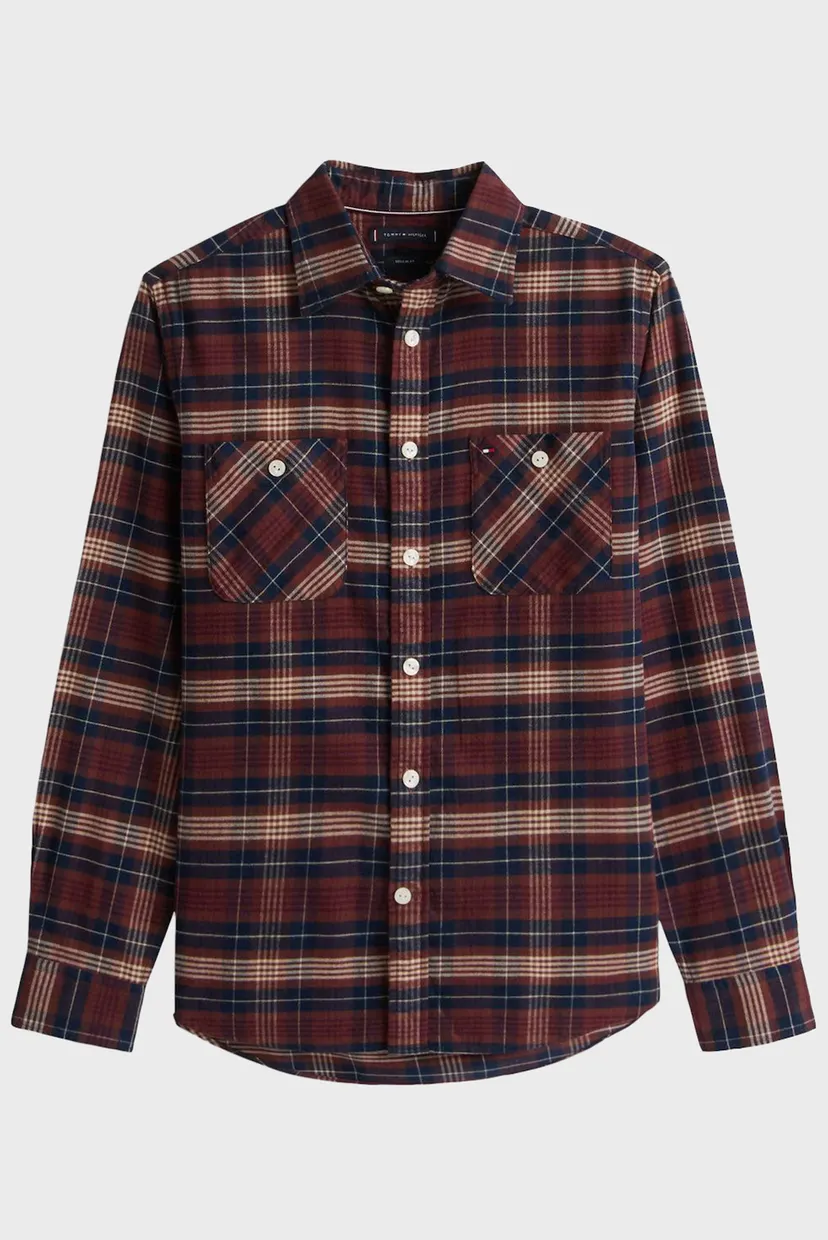 Чоловіча коричнева картата сорочка TARTAN 5
