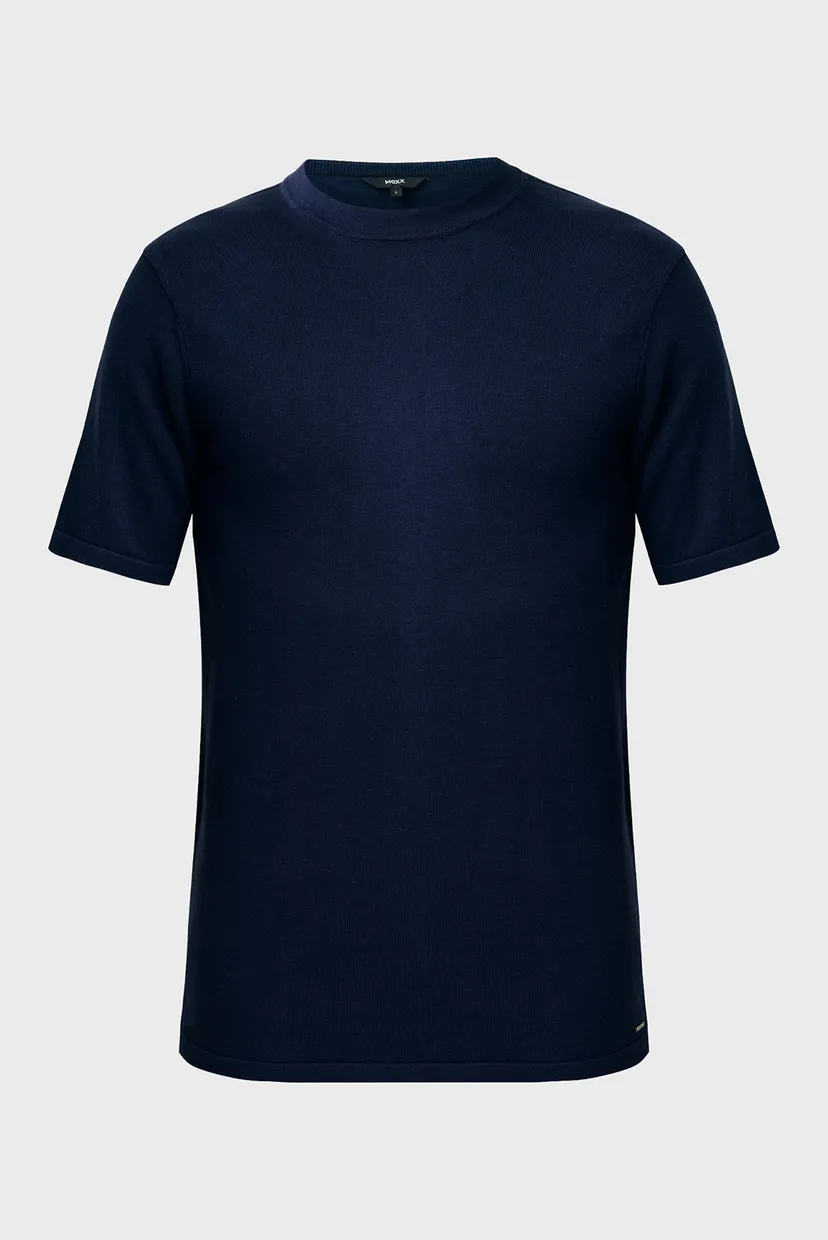 Мужской темно-синий джемпер LORENZO Premium knit t-shirt 5