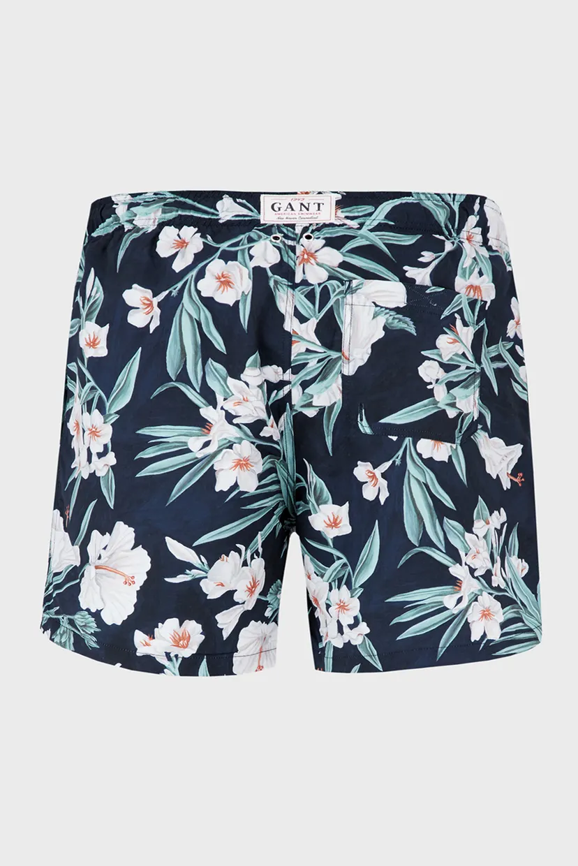 Чоловічі темно-сині плавальні шорти з візерунком OLEANDER PRINT SWIM SHORTS 7
