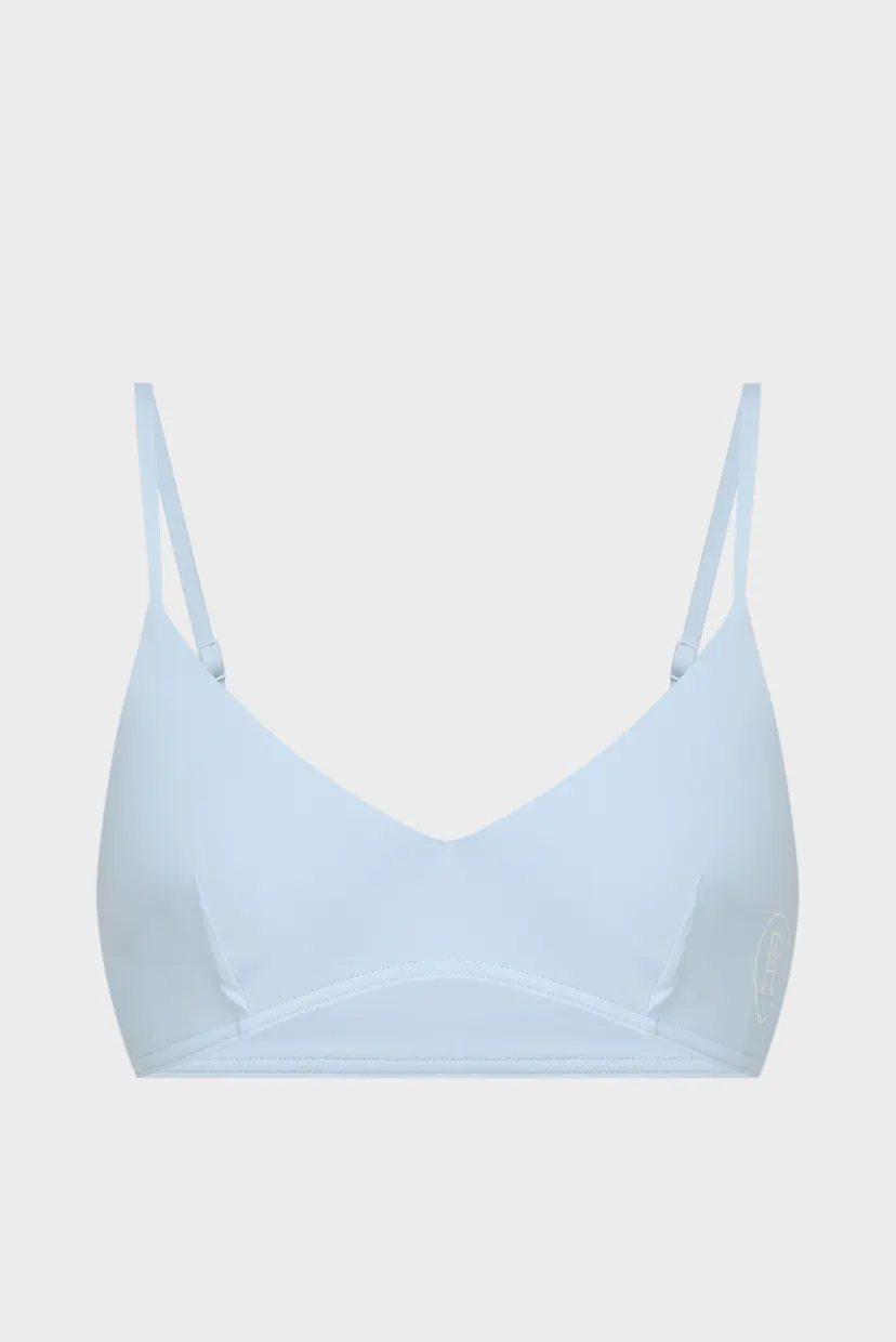 Женский голубой лиф от купальника TRIANGLE BRALETTE SEAL LOGO 5