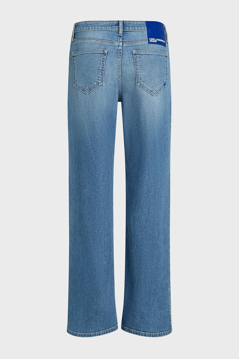 Жіночі блакитні джинси KLJ MR RELAXED DENIM W/ SLIT 6
