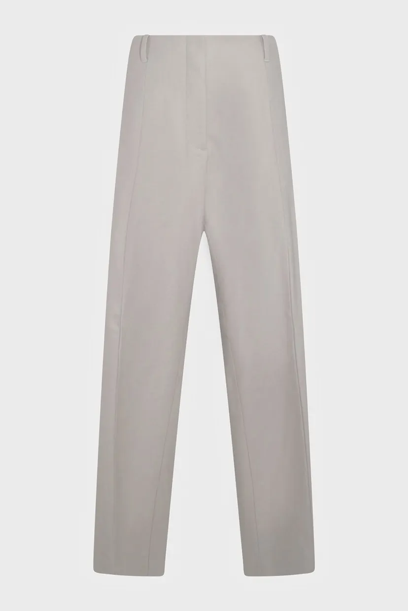 Женские бежевые шерстяные брюки SOFT WOOL STRAIGHT PANT 5