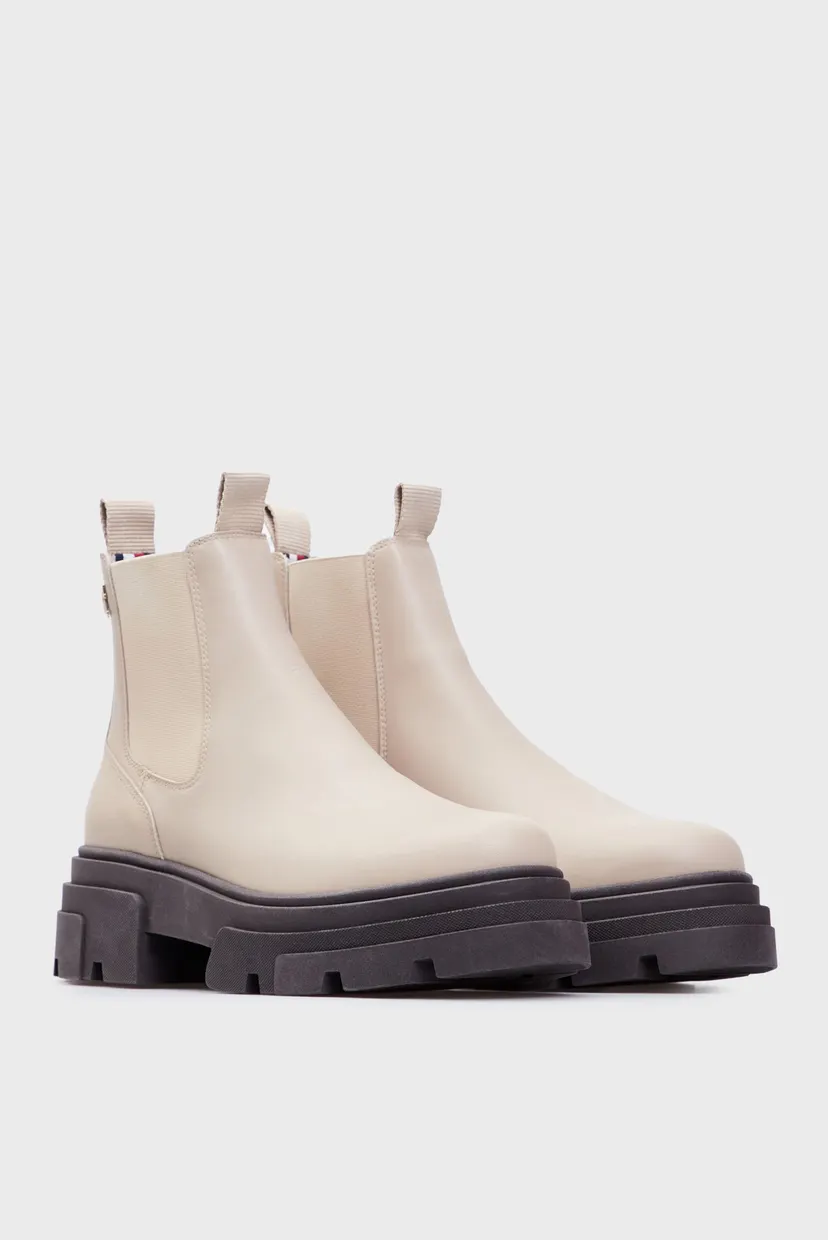 Жіночі бежеві челсі COMBAT LEATHER LOW CHELSEA 3