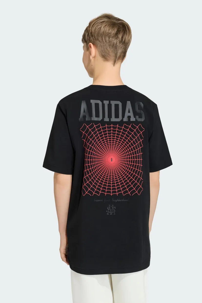 Детская черная футболка adidas Marvel Spider-Man Graphics 5