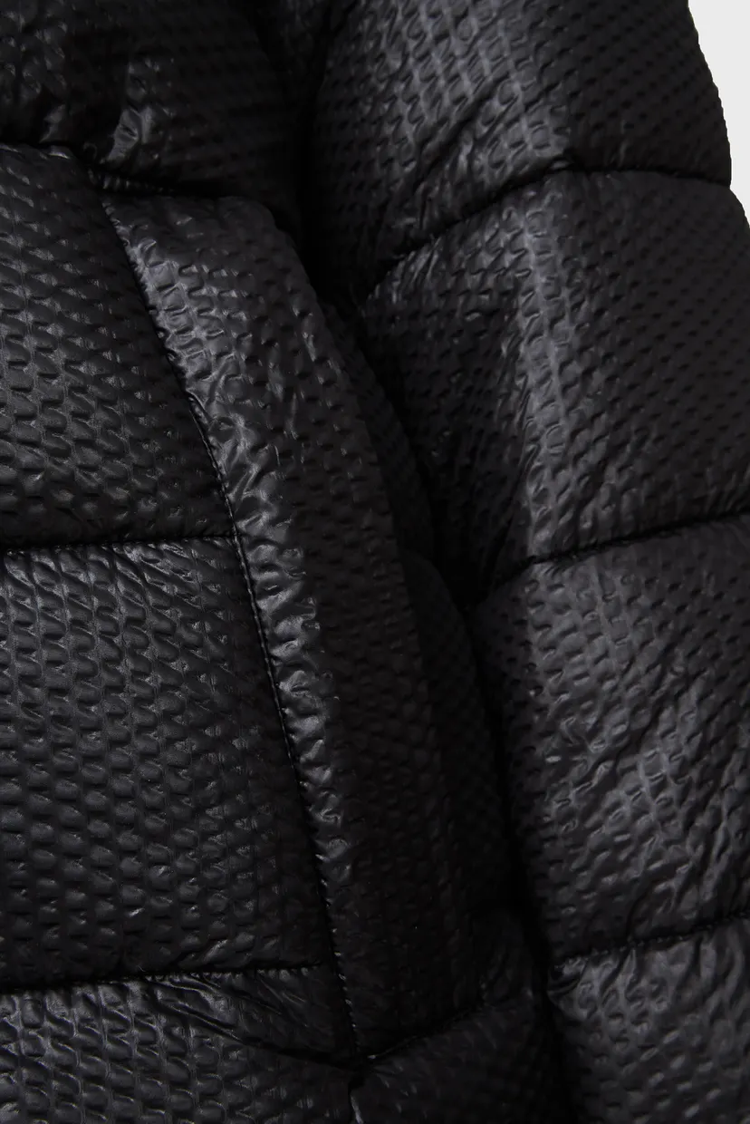 Жіноча чорна куртка WOMAN COAT ZIP HOOD 3