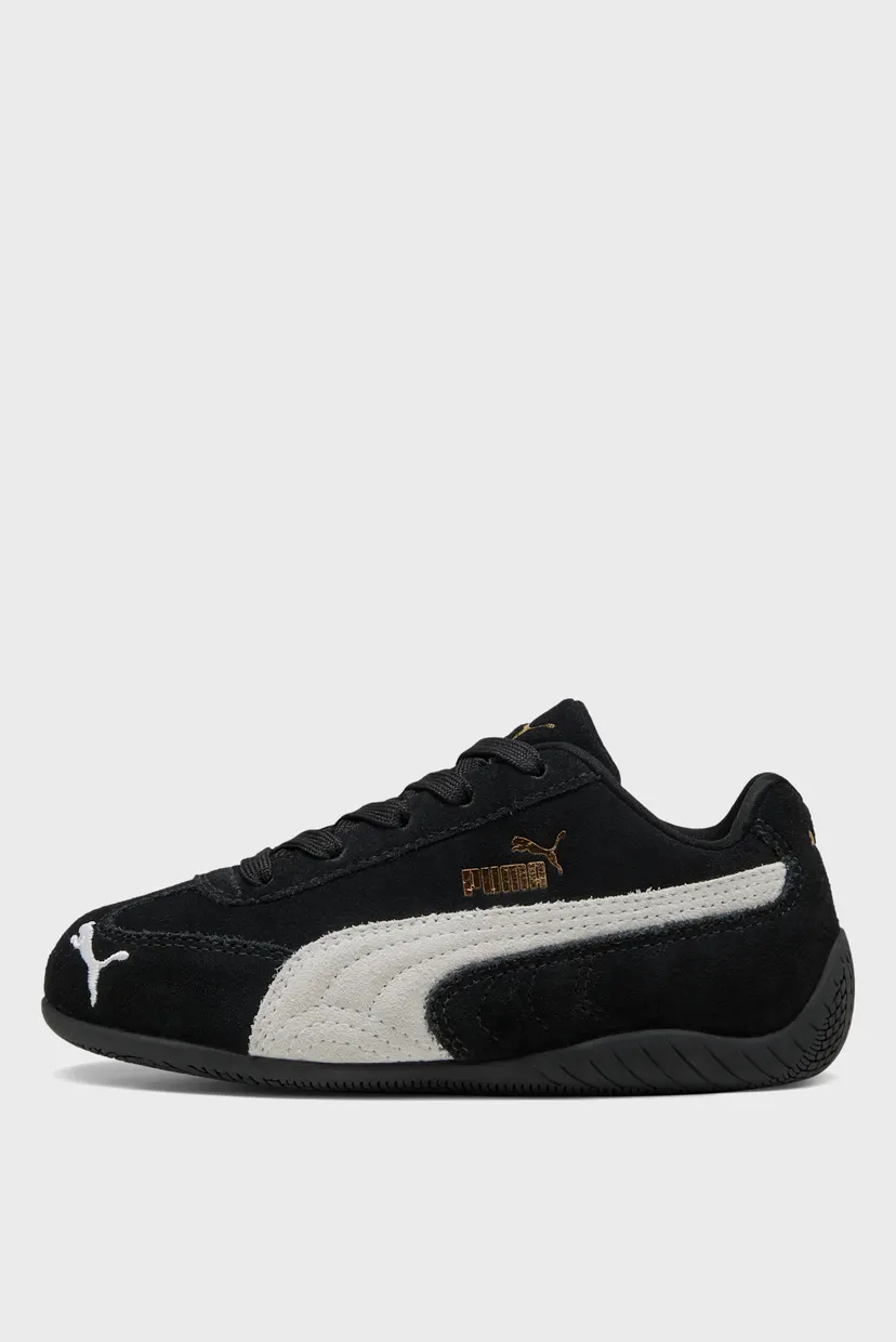 Детские черные кожаные кроссовки Speedcat Sneakers Kids 4