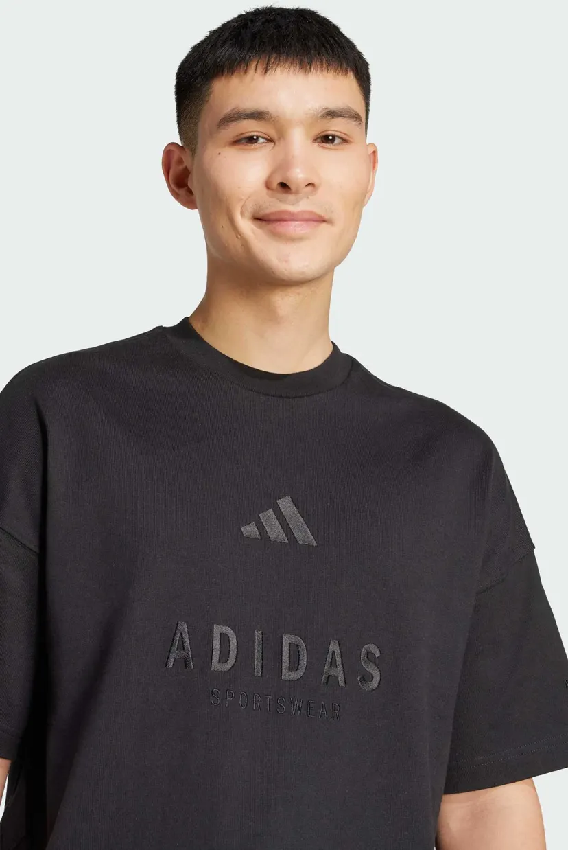 Мужская черная футболка ALL SZN Embroidered Graphics 4