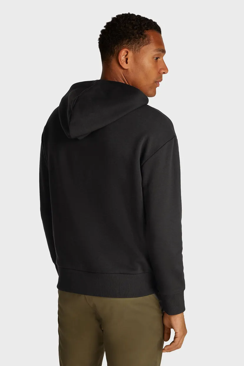 Мужское черное худи NANO LOGO HALF ZIP 3
