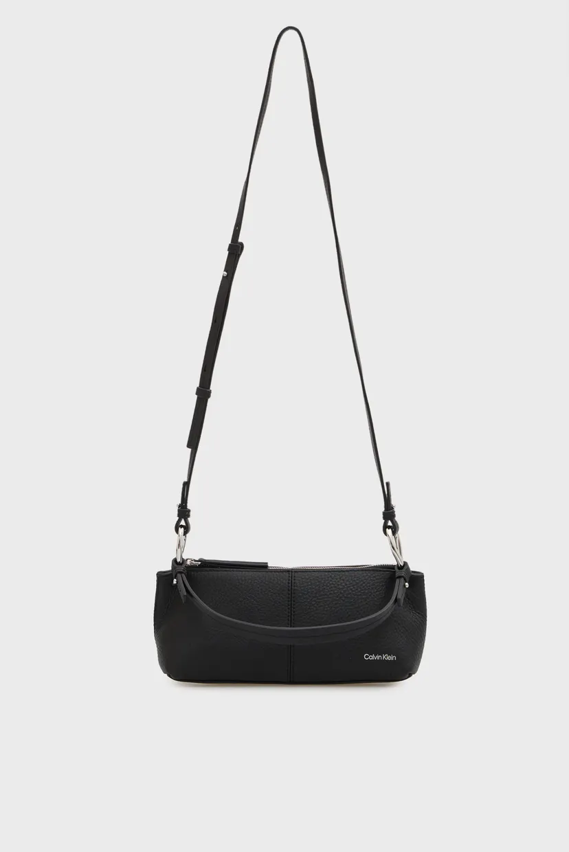 Жіноча чорна шкіряна сумка SLOUCHY LEATHER SMALL CONV 5