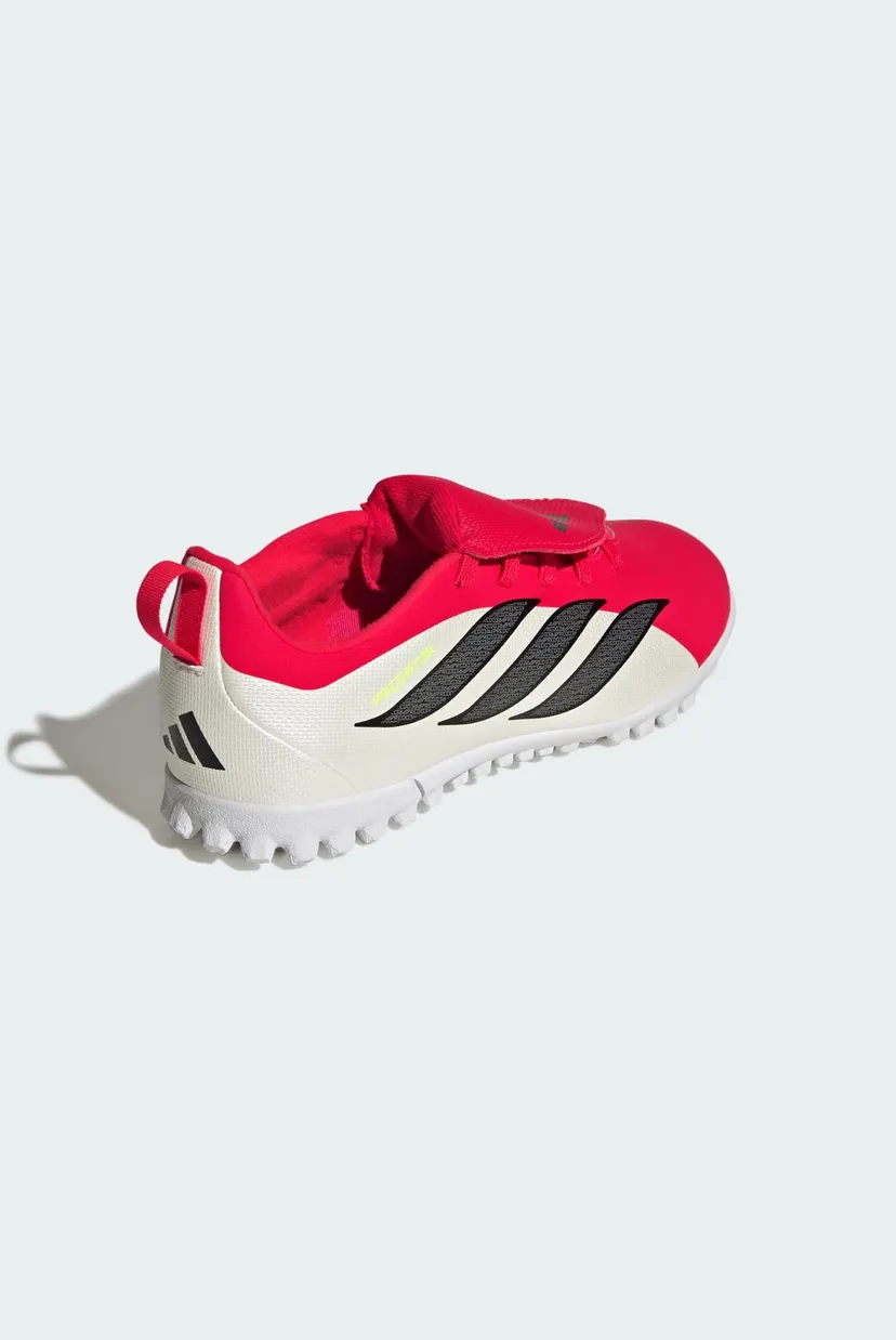 Дитячі червоні сороконіжки PREDATOR CLUB Fold-Over Tongue Elastic Laces Turf Kids 5
