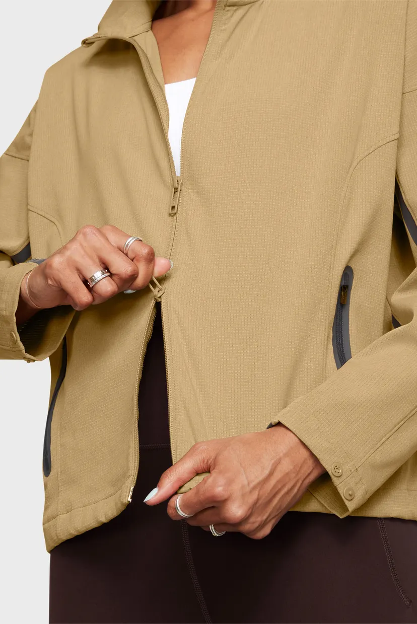 Жіноча бежева вітровка Unstoppable Vented Jacket 4