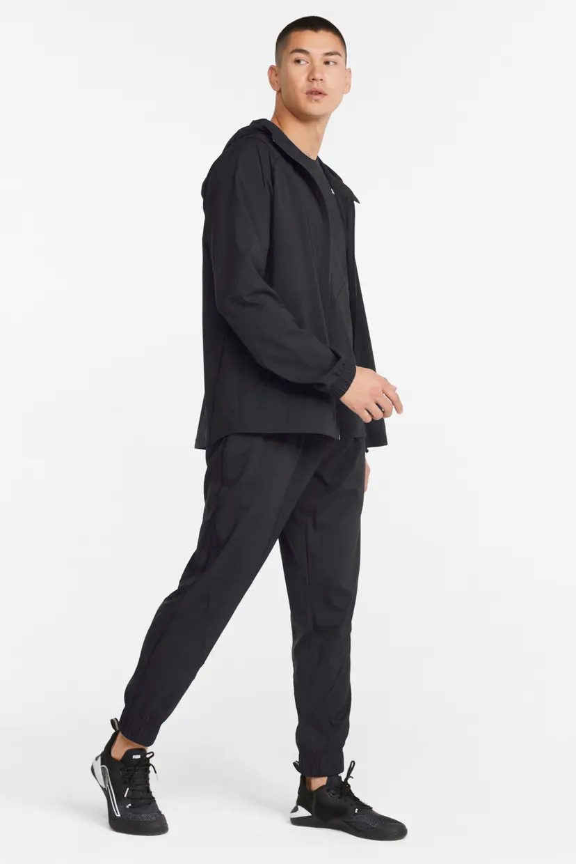 Мужское черное худи Vent Woven Men's Training Jacket PUMA 521532