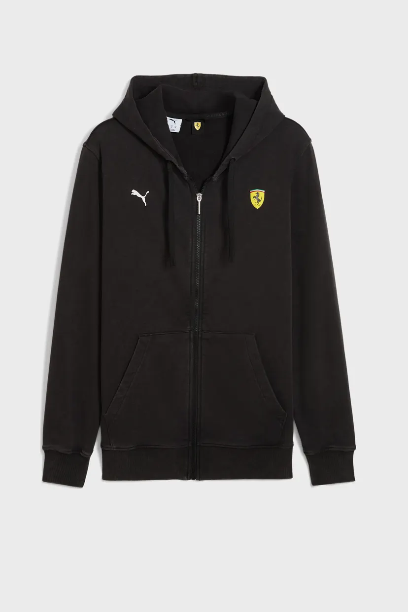 Чоловіче чорне худі Scuderia Ferrari Sportswear Hooded Sweat Jacket Men 6