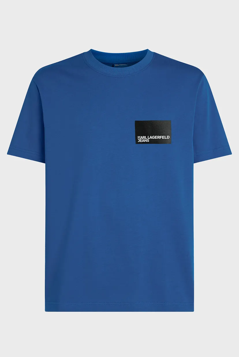 Чоловіча синя футболка KLJ REG SS BOX LOGO 5