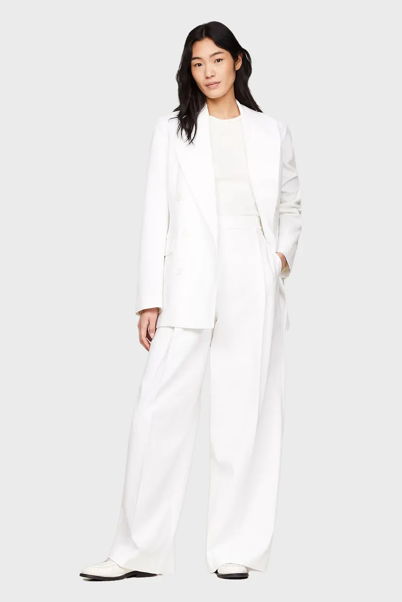 Женские белые брюки THC CC PIQUE TAILORED TROUSER 3