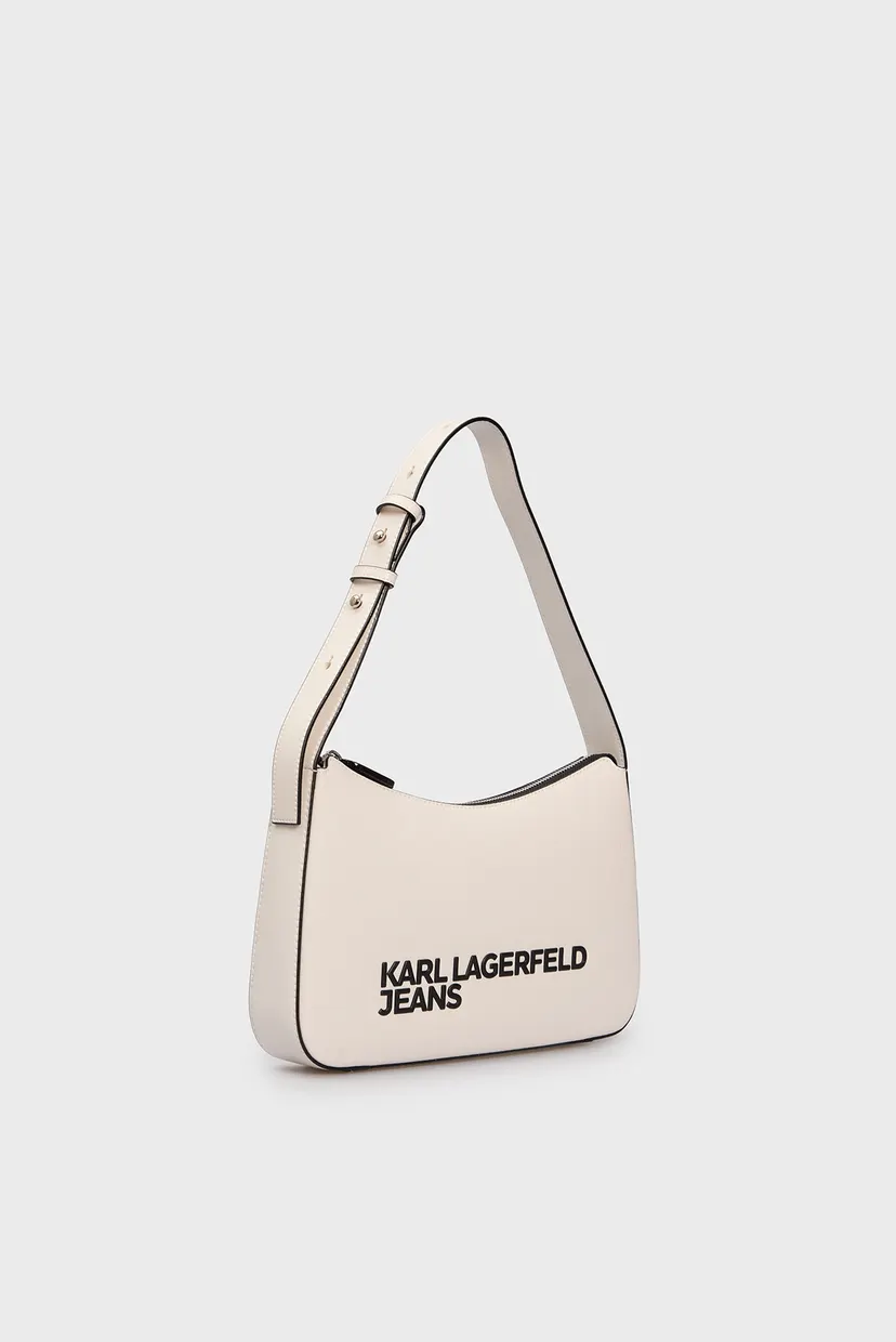 Женская белая сумка essential logo shoulderbag 3