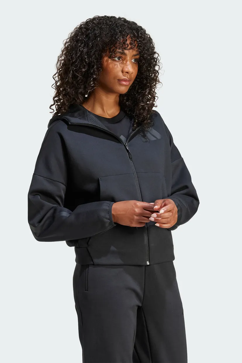 Жіноче чорне худі adidas Z.N.E. Full-Zip 4