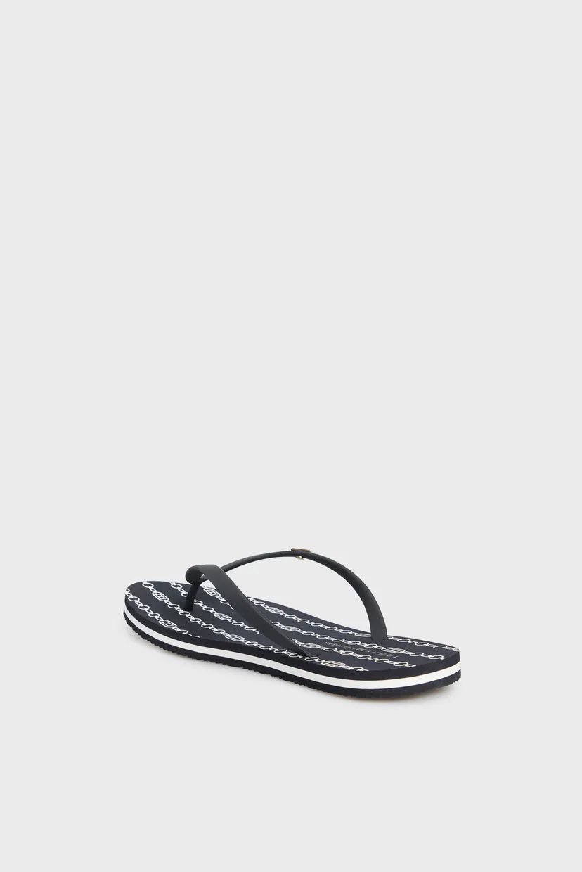 Женские темно-синие вьетнамки с узором TH STRIPES WEDGE BEACH SANDAL 5