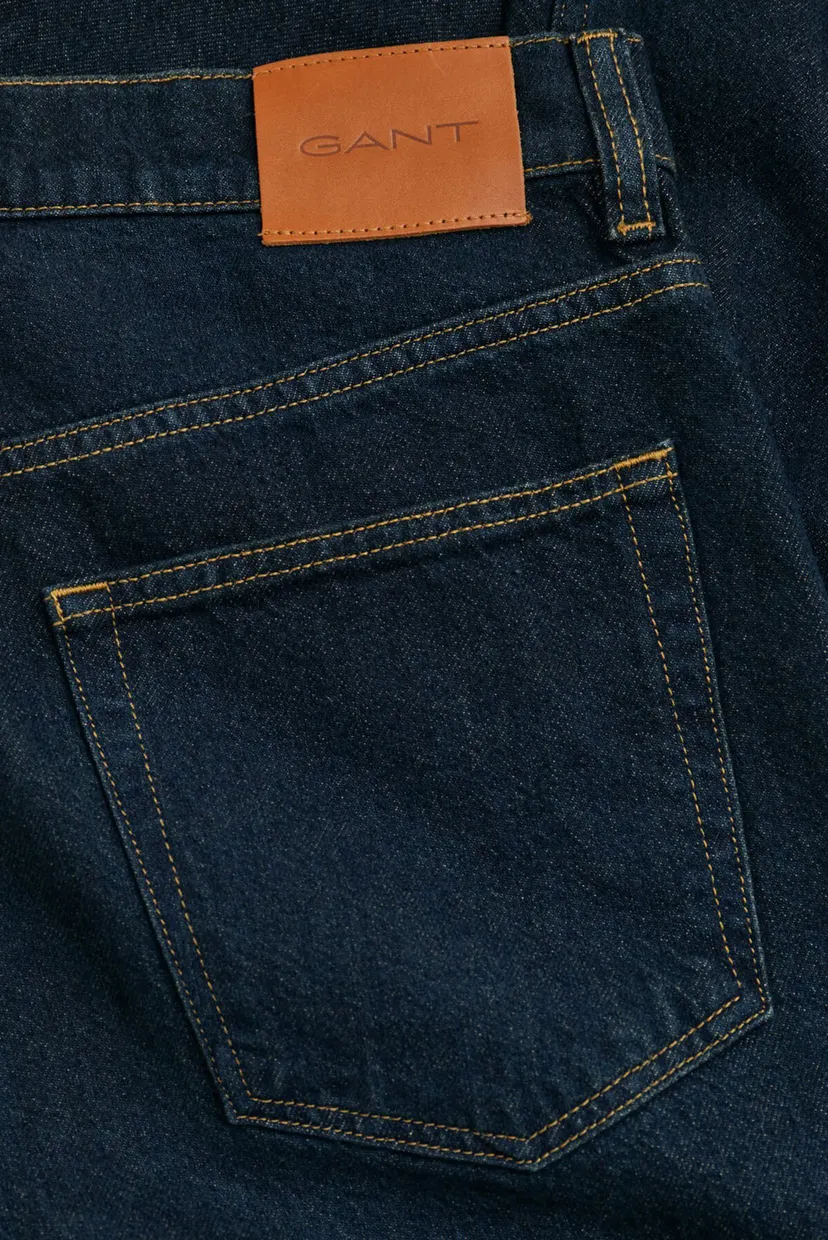 Мужские темно-синие джинсы GANT STRAIGHT FIT 3