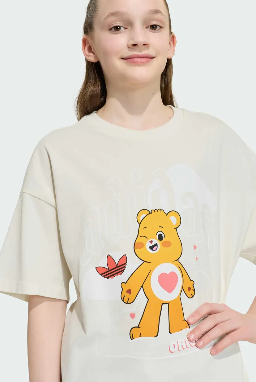 Детская белая футболка ADIDAS CARE BEARS SLIM 3 STRIPES 5