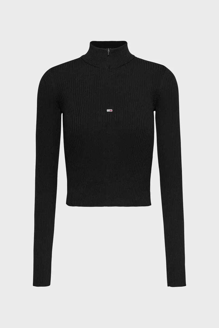 Жіноча чорна кофта TJW 1/4 ZIP TECHNICAL RIB 5
