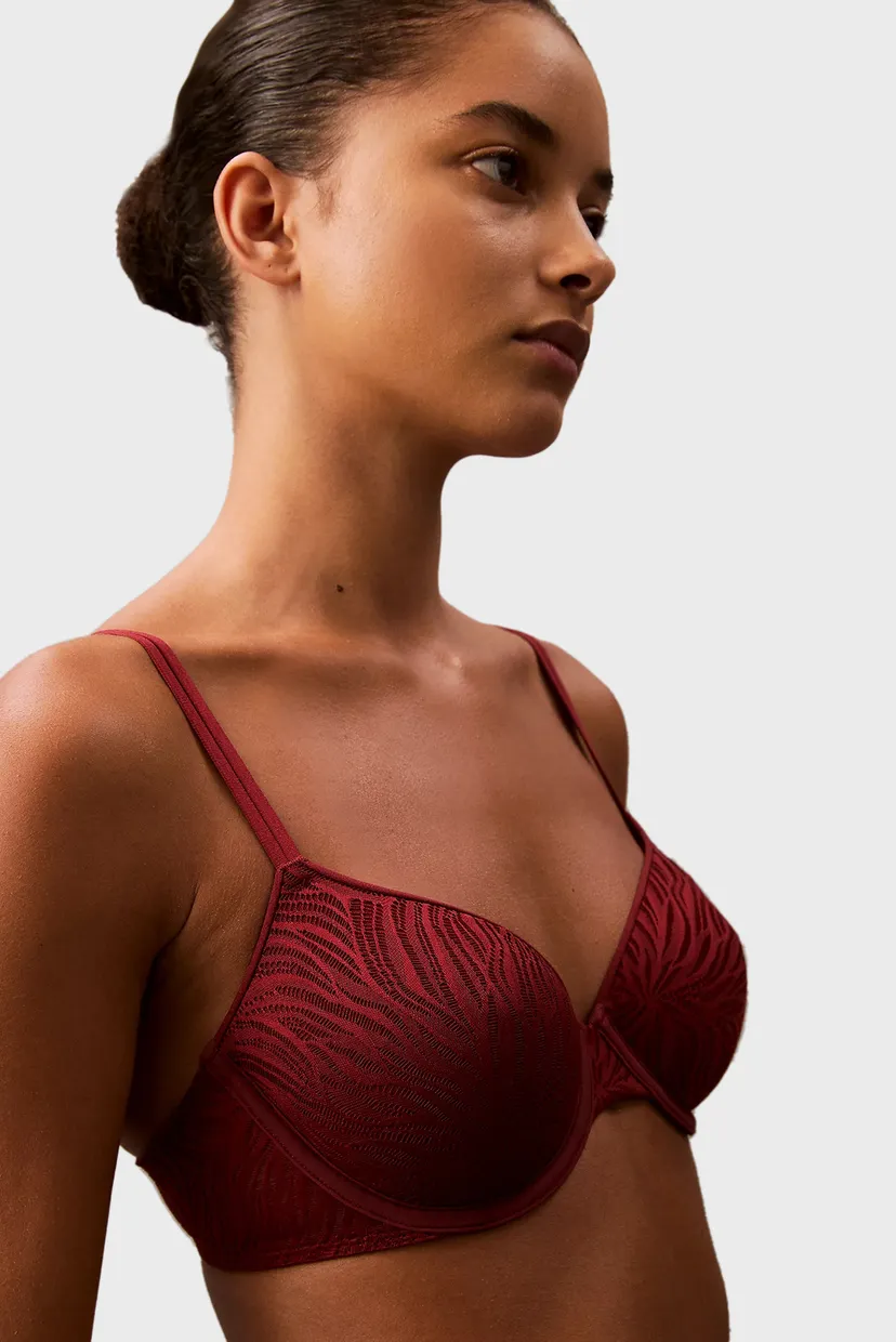 Жіночий бордовий бюстгальтер LIGHTLY LINED DEMI 5