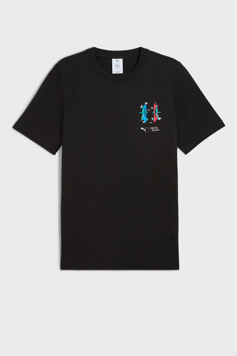 Чоловіча чорна футболка PUMA x SQUID GAME Tee Men 6