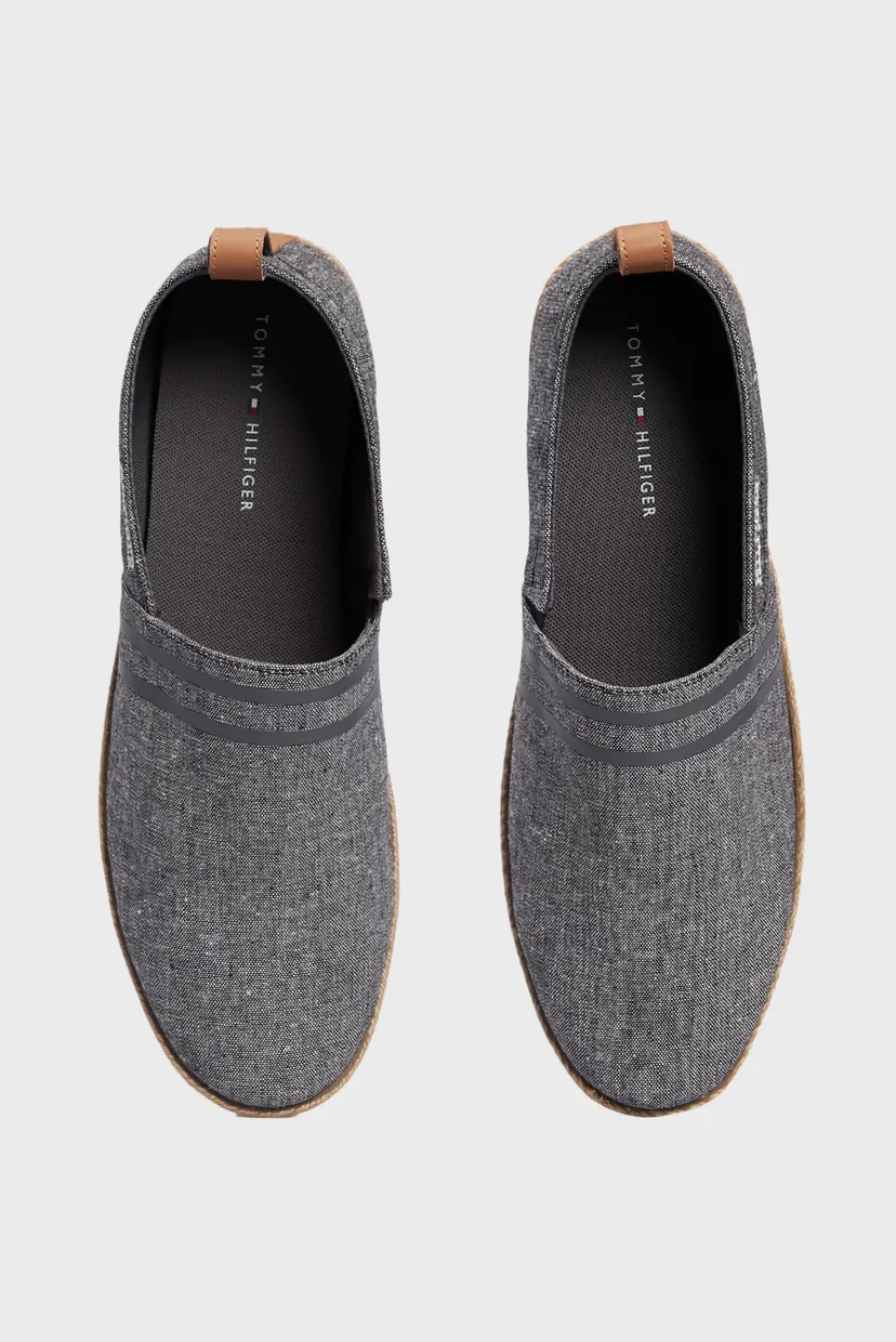 Мужские серые эспадрильи HILFIGER ESPADRILLE C CHAMBRAY 4