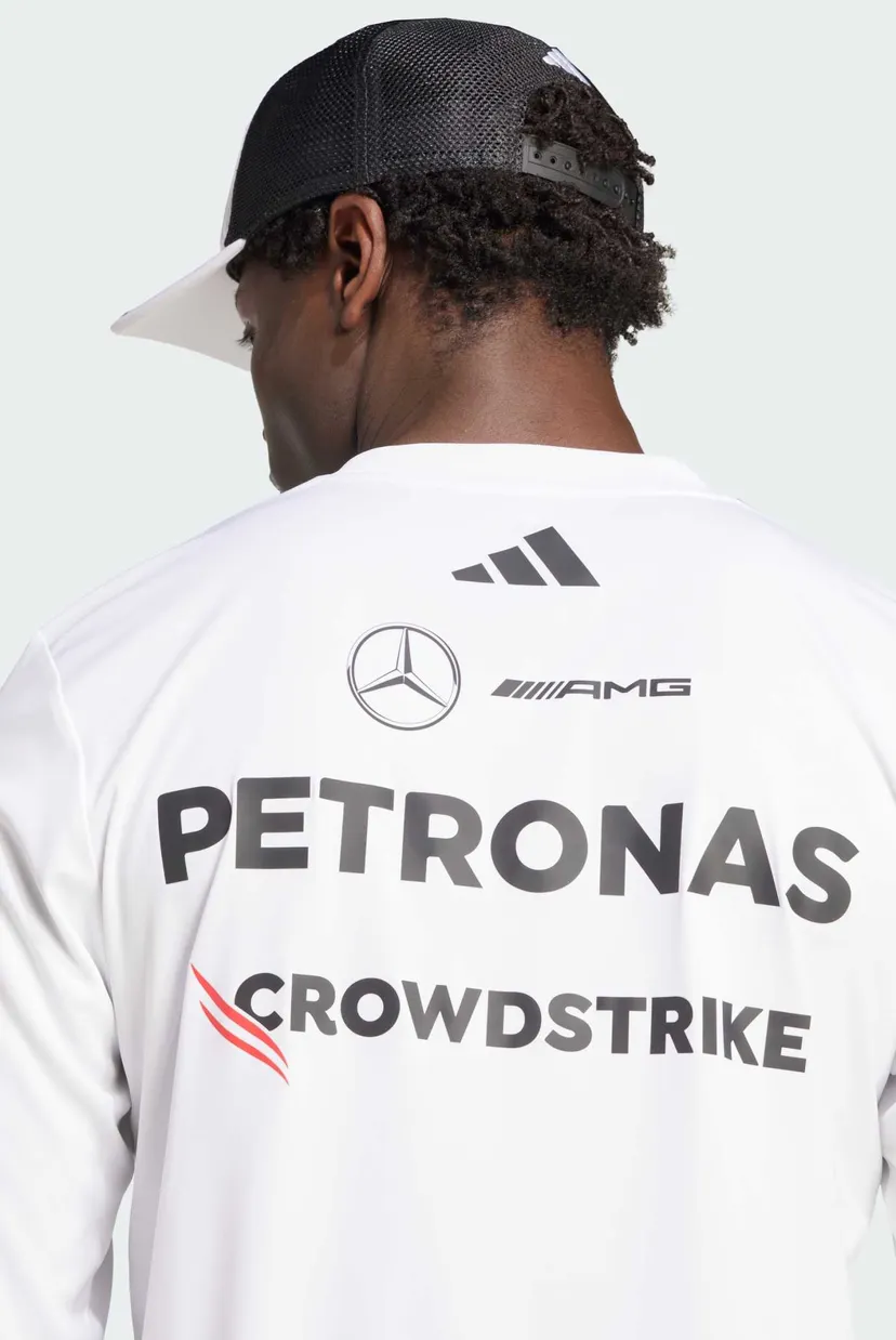 Мужской белый лонгслив Mercedes - AMG Petronas Formula One Team Driver 5