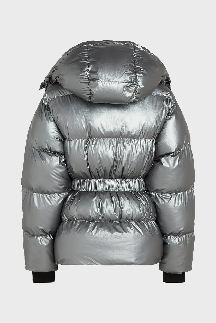 Жіноча срібляста куртка metallic 6