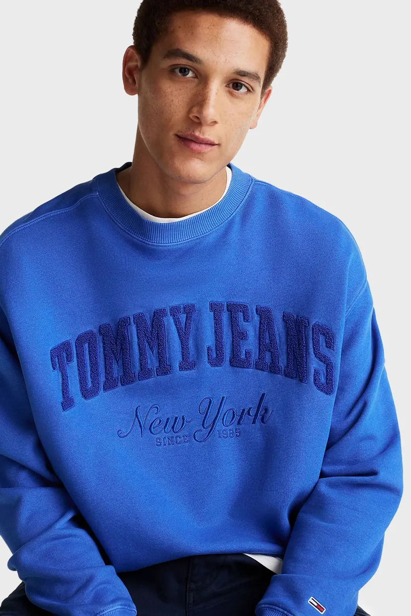 Чоловічий синій світшот TJM RLX VINTAGE VARSITY CREW 4