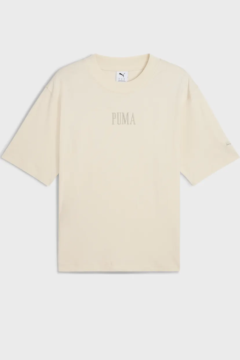Бежева футболка Premium Essentials Boxy Graphic Tee Unisex (унісекс) 4