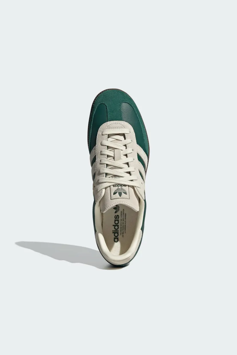 Чоловічі зелені шкіряні снікерси Samba OG adidas JI3215 — MD-Fashion