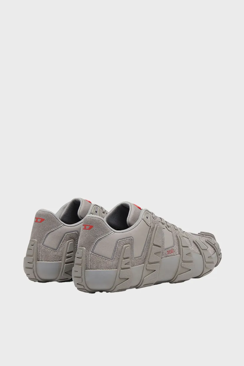 Мужские серые кожаные кроссовки GRIFFE / S-D-GRIFFE LOW SNEAKERS 5