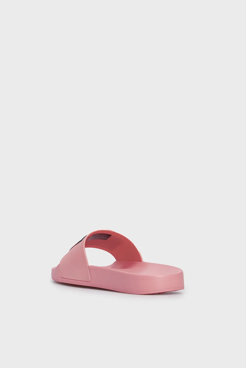 Женские розовые слайдеры TOMMY JEANS FLAG POOL SLD ESS 5