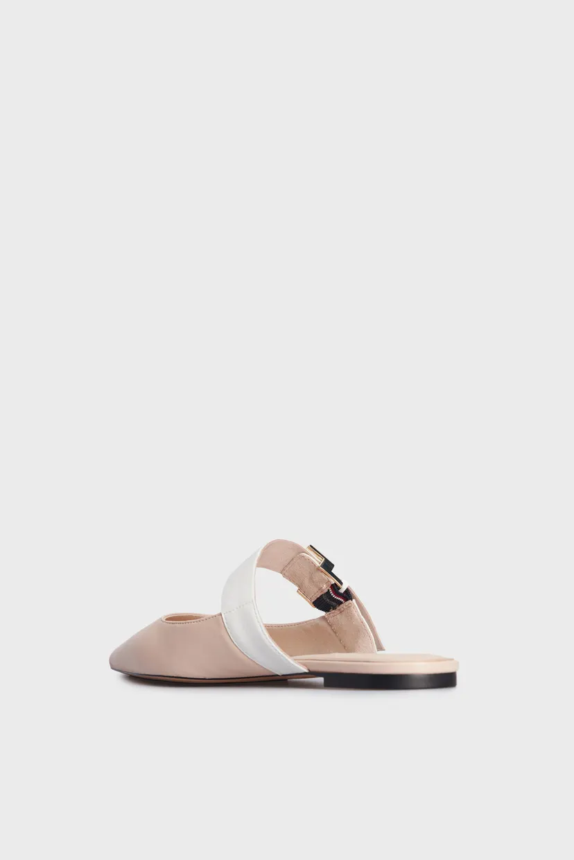 Женские бежевые кожаные мюли TH POINTY FEMININE MULE 5