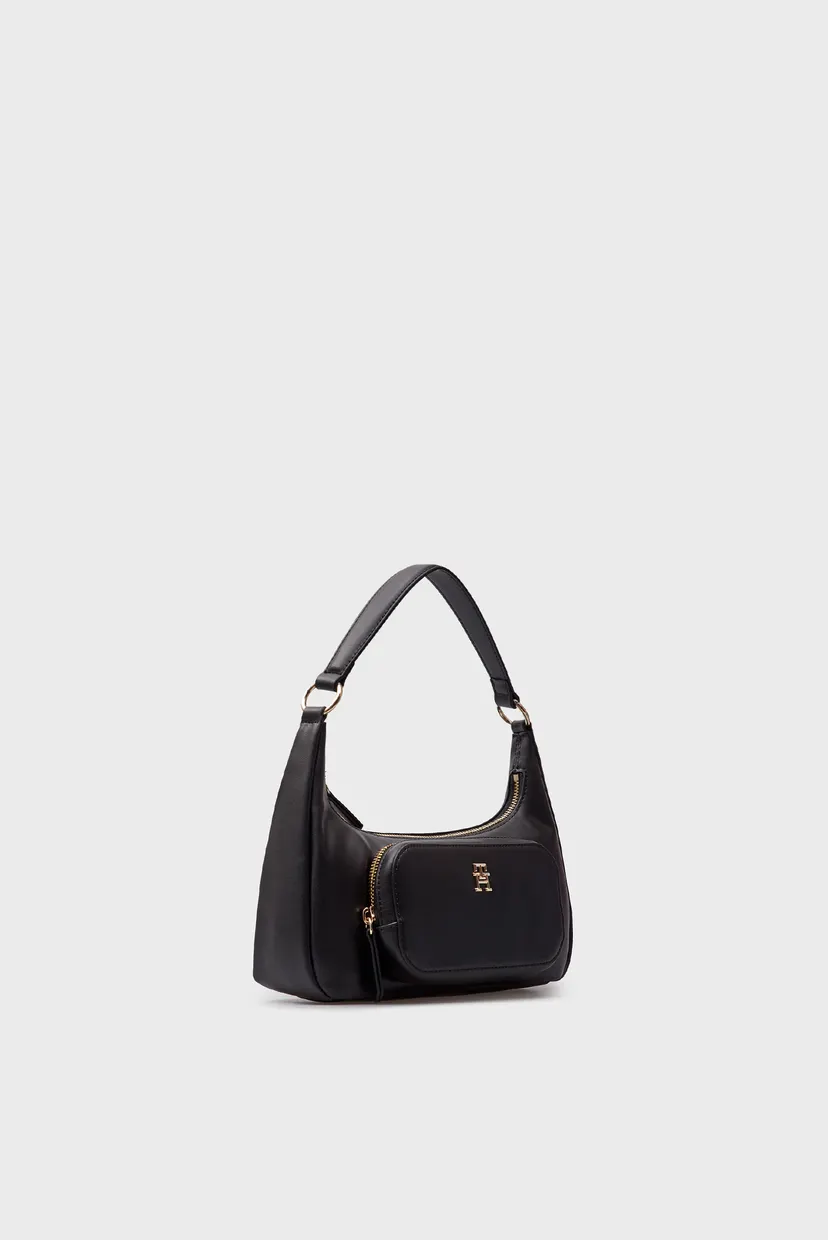 Женская черная сумка TH SOFT UTILITY SHOULDER BAG PU 3