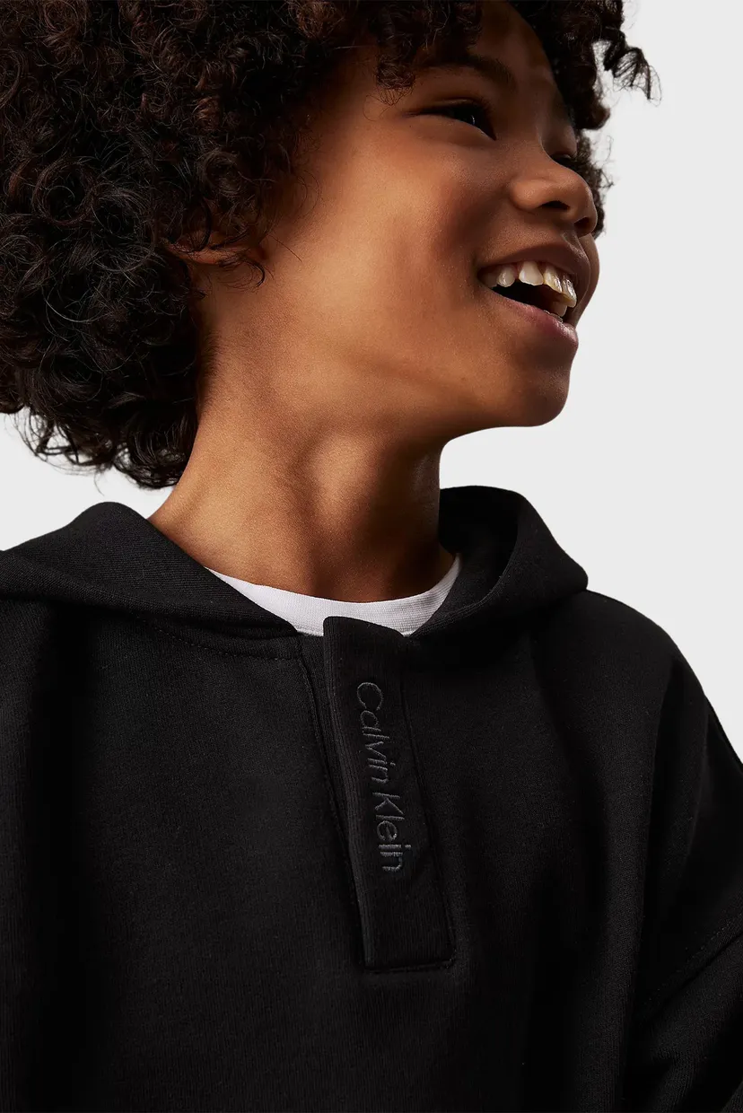 Детское черное худи EMBRO. CK LOGO TERRY HOODIE 4