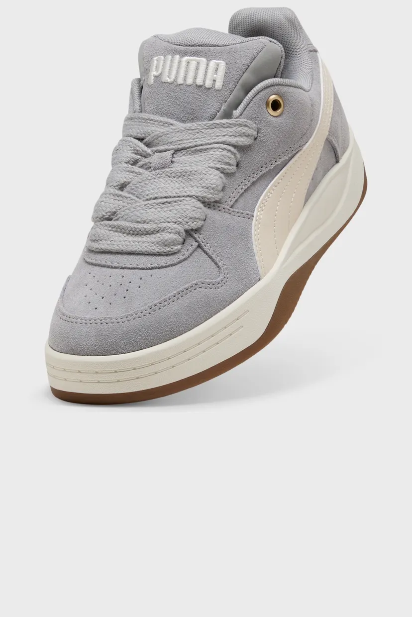Женские серые кожаные сникерсы Park Luna Sneakers Women 5