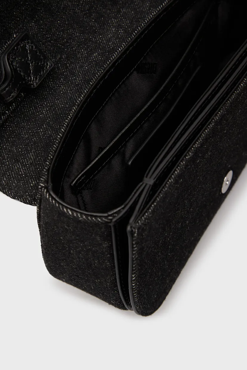 Женская черная джинсовая сумка 1DR SHOULDER BAG 6