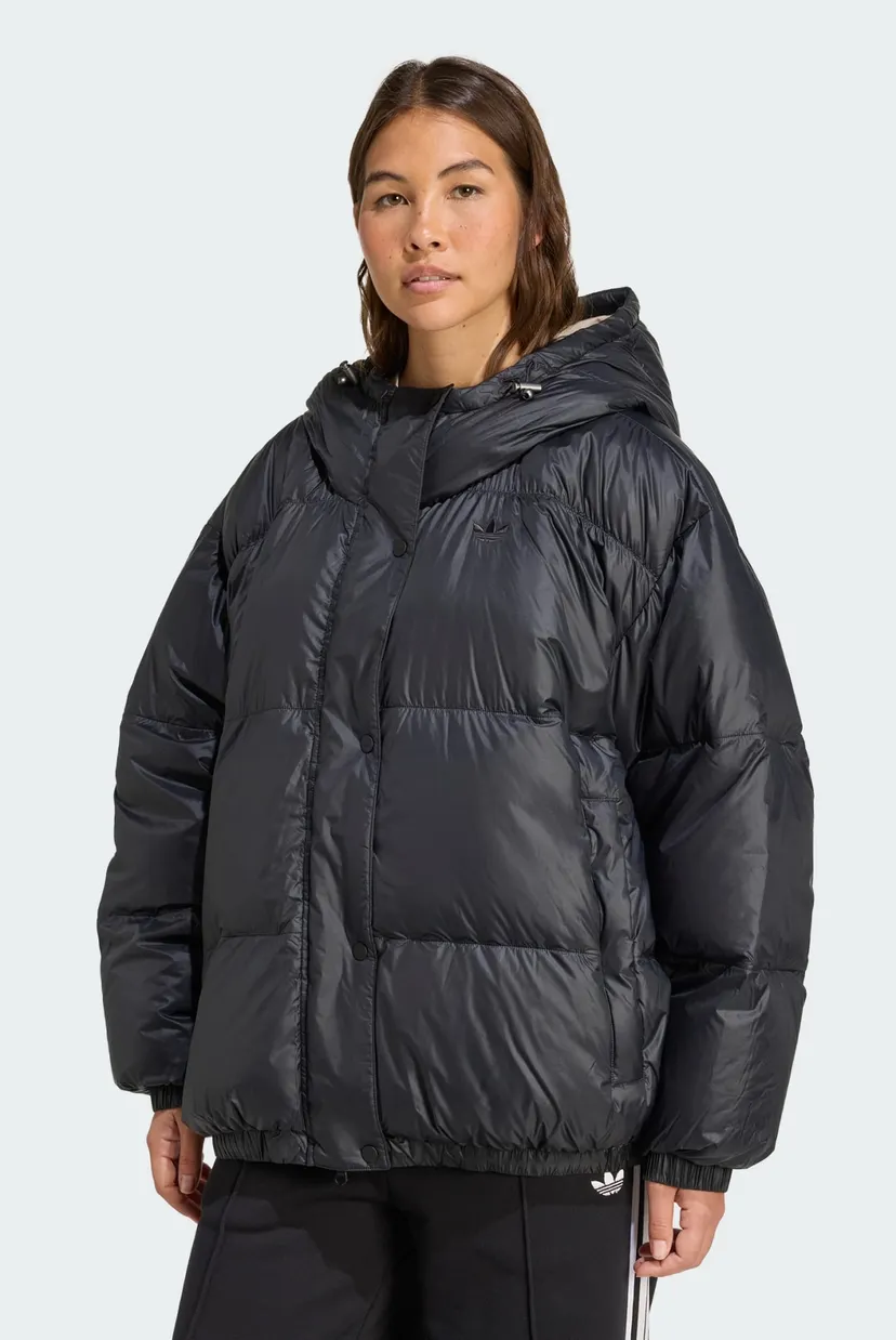 Женский черный пуховик Premium Street Oversized adidas JX5338 — MD
